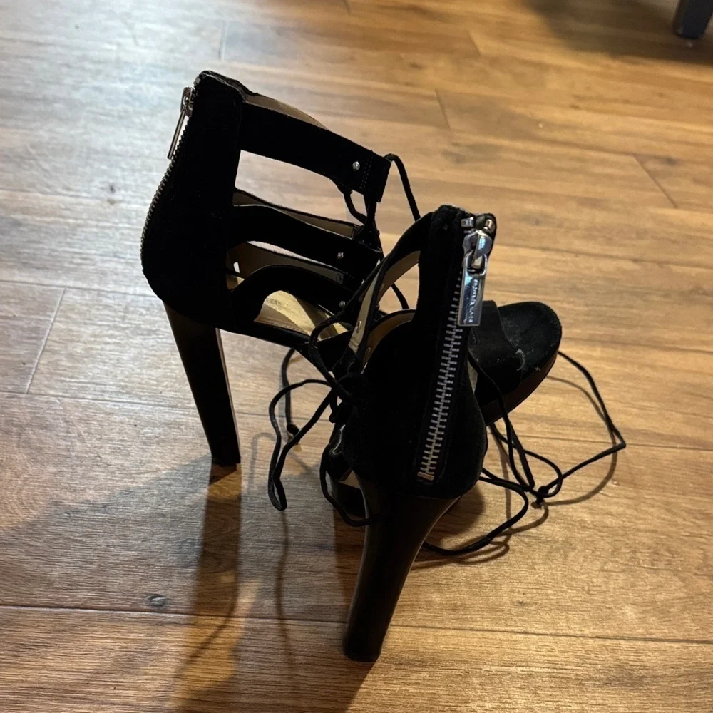 Michael Kors Black Strappy Heels